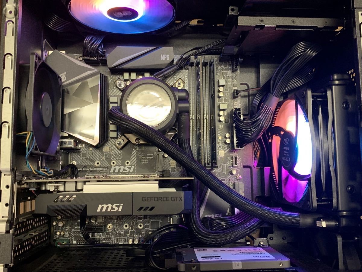 徹底改造ゲーミングPC/i7 9700k 4.9GHz -GTX1650-デュアル-新品SSD 