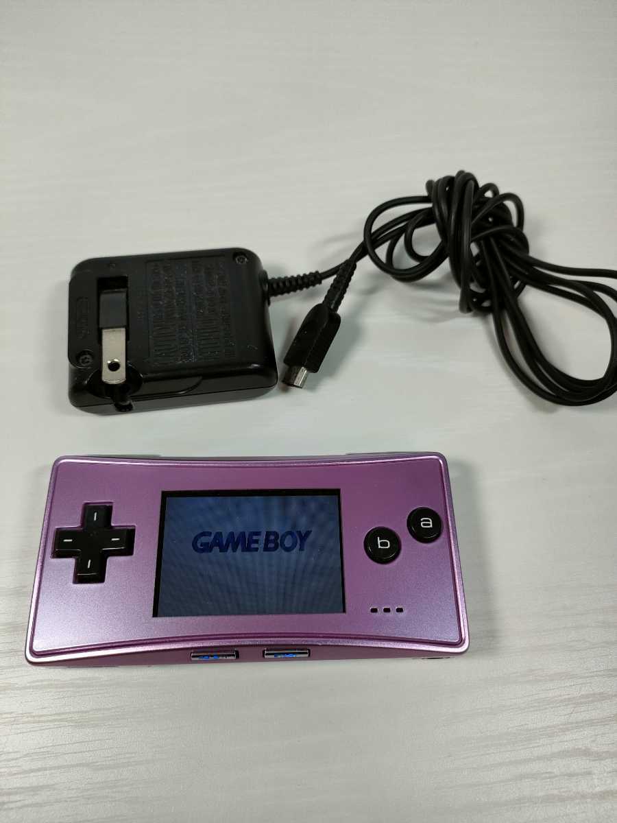 良品】ゲームボーイミクロ GAME BOY micro シルバー 充電器付き