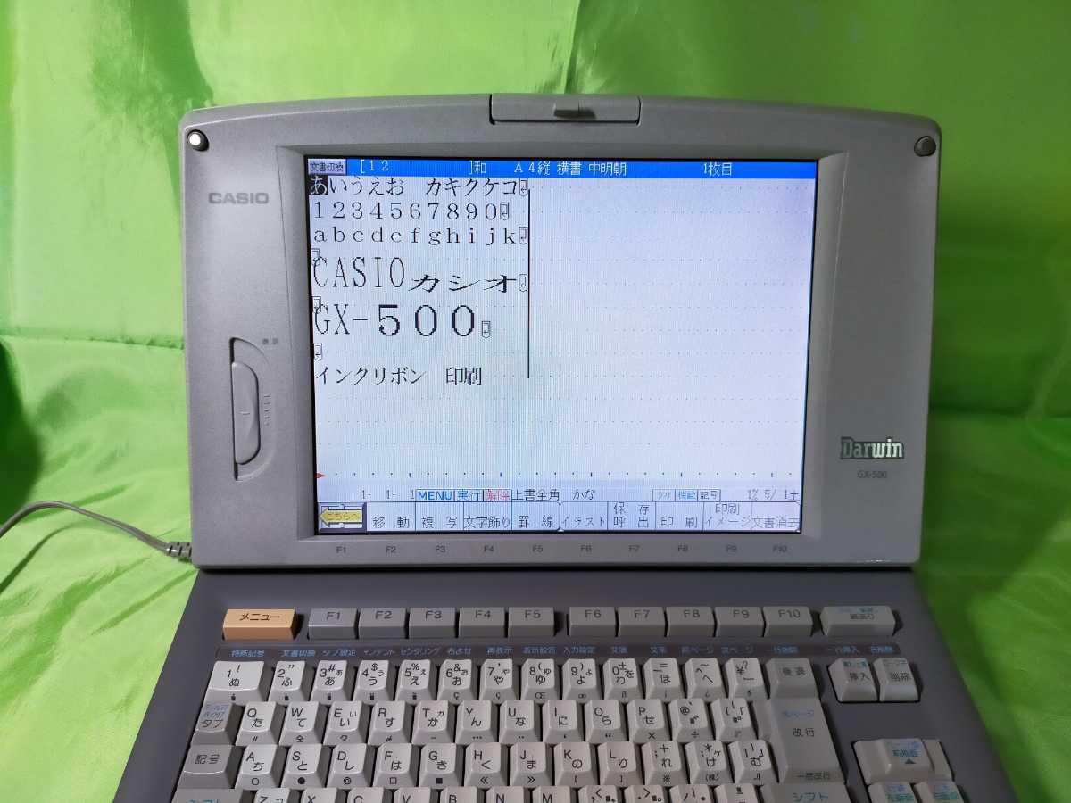 CASIO Darwin カラー液晶ワープロ GX-500 【公式通販】