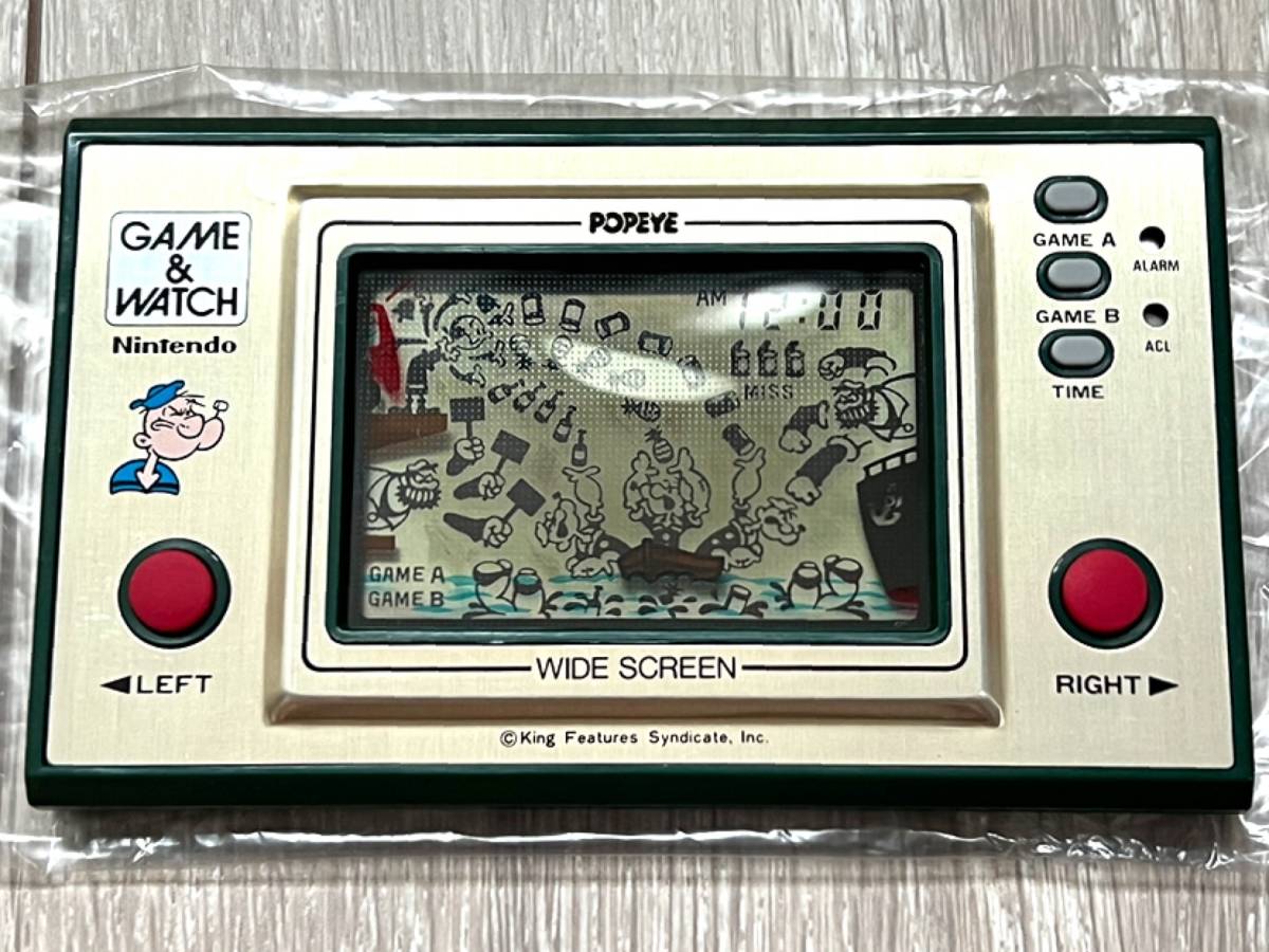 本体極美品・箱説付属・動作確認済み〉任天堂 GAME&WATCH POPEYE  