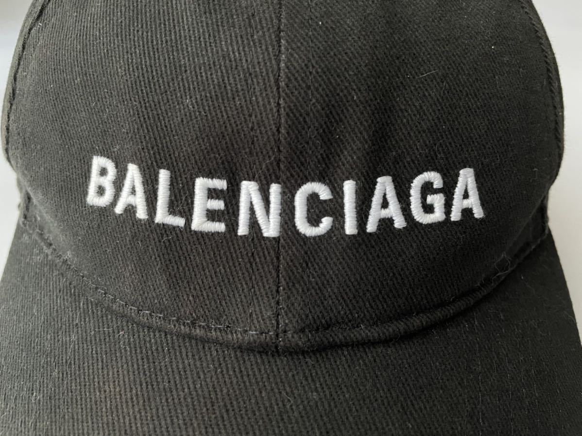 BALENCIAGA ARCHETYPE LOGO Base Ball Cap Black 17FW バレンシアガ