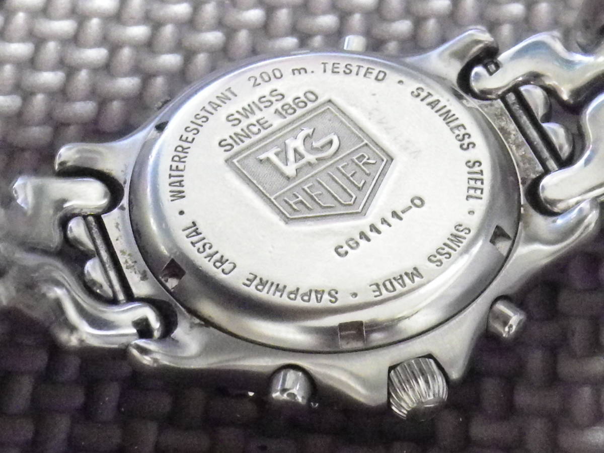稼働【ジャンク】Tag Heuer タグ ホイヤー S/el クロノグラフ 