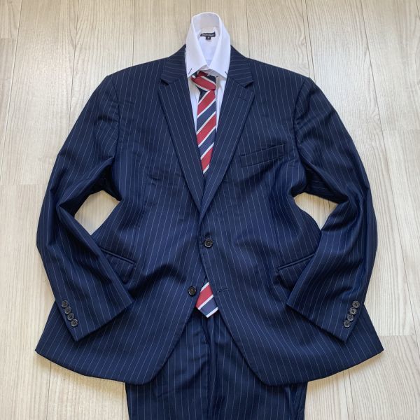 定番，格安 LAUREN Ralph Lauren ローレン ラルフローレン 46R XL〜XXLサイズ程度 大きいサイズ ネイビー 紺 セットアップ スーツ メンズ(XLサイズ以上)｜売買されたオークション情報、yahooの商品情報をアーカイ XLサイズ以上