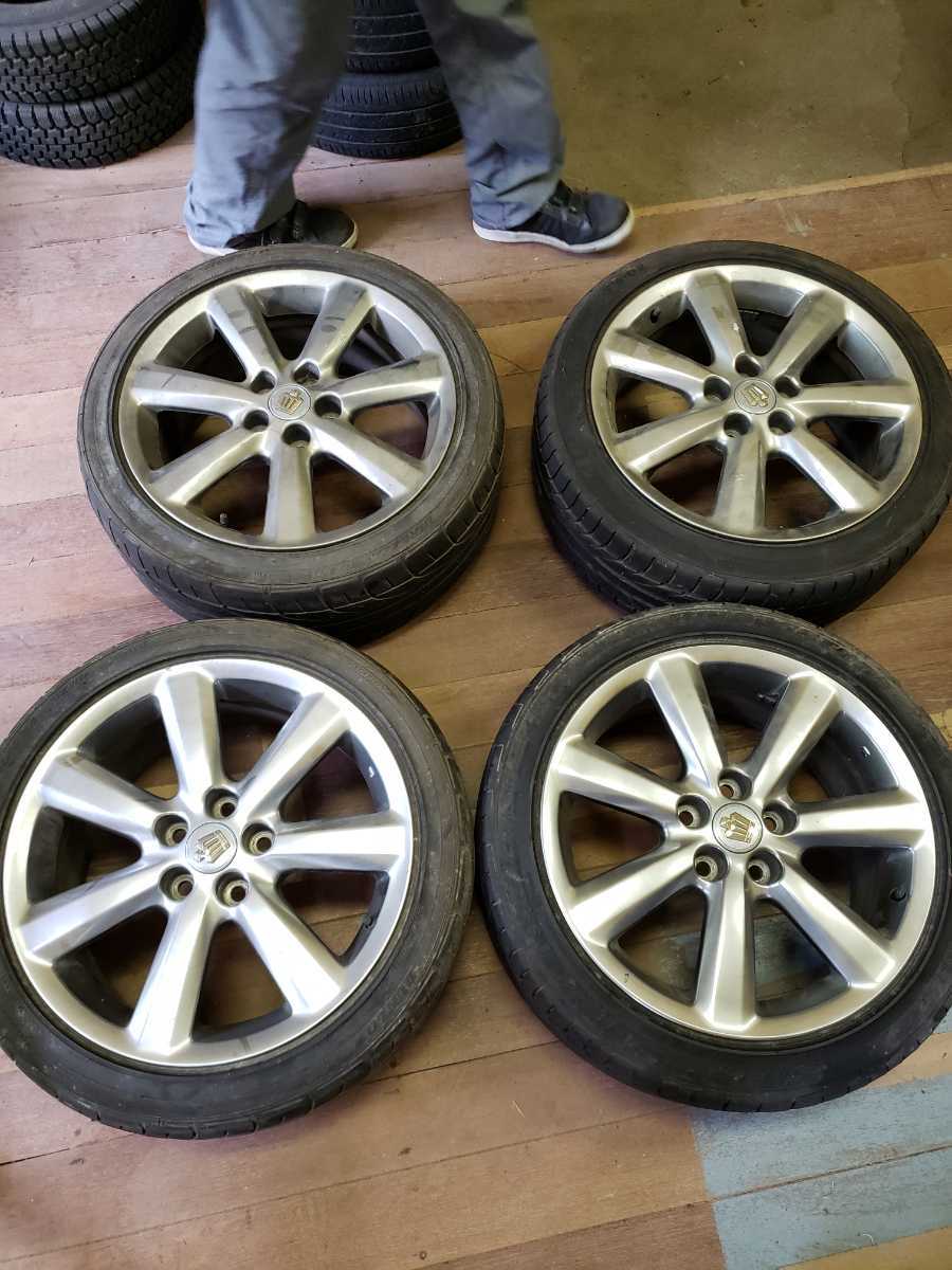 トヨタ　18 ゼロ　クラウン　メッキ純正ホイールタイヤ　4本225/45R18 18インチ - クラウン 18クラウン 225⁄45R18 純正 純正メッキホイール