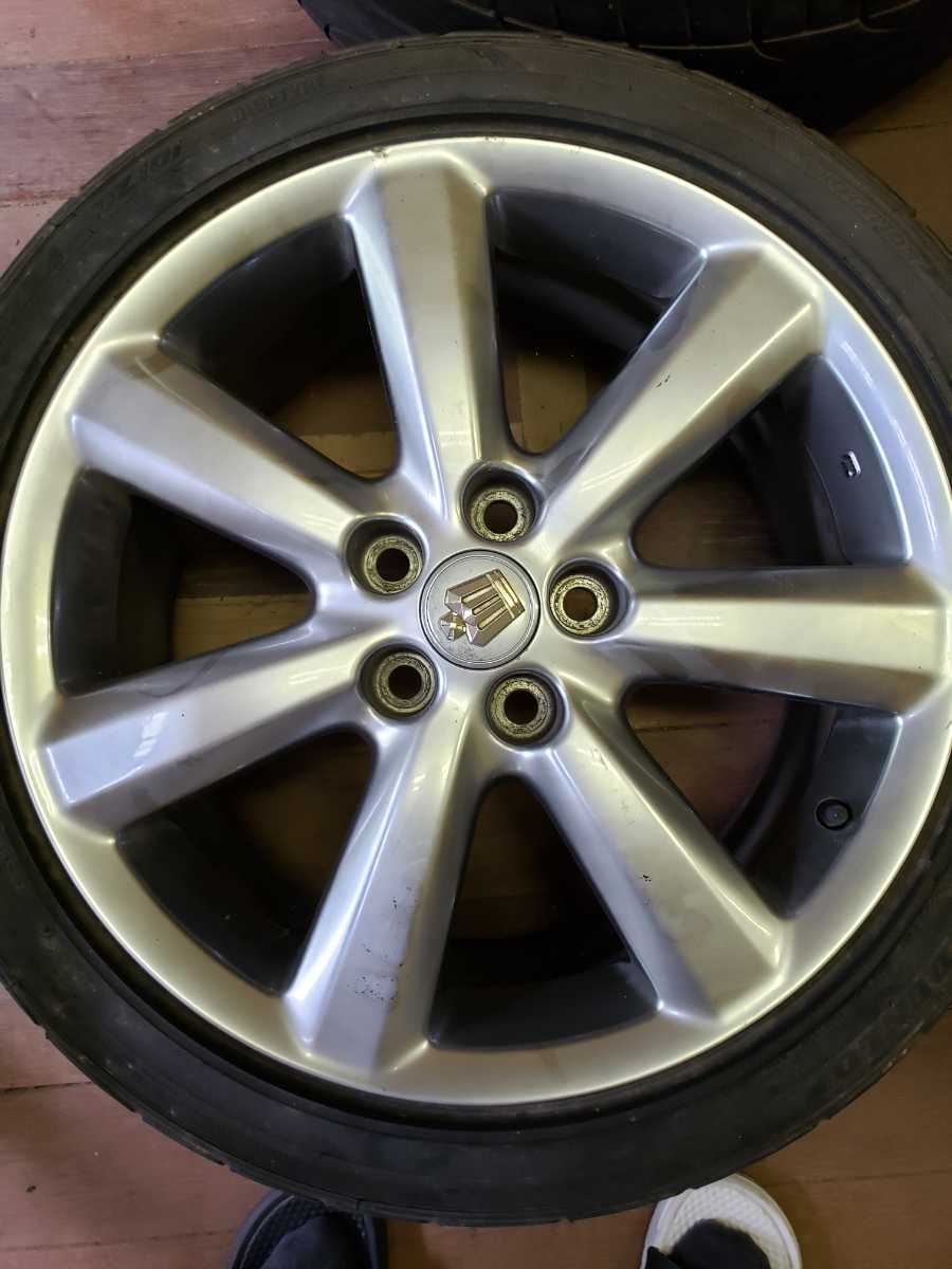 トヨタ　18 ゼロ　クラウン　メッキ純正ホイールタイヤ　4本225/45R18 18インチ - クラウン 18クラウン 225⁄45R18 純正 純正メッキホイール