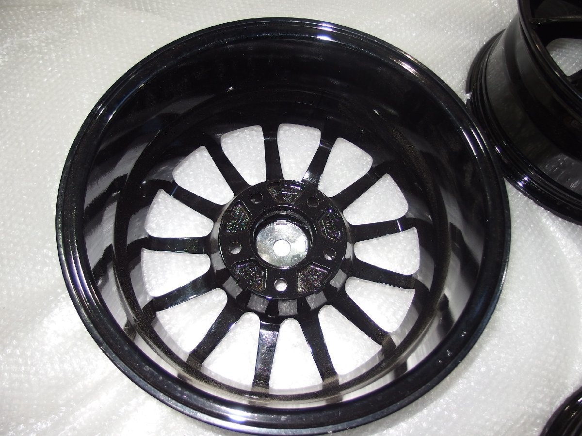 IRVINE F01 16インチアルミホイールのみ4本 黒ブラック 16x7j+31 5H 