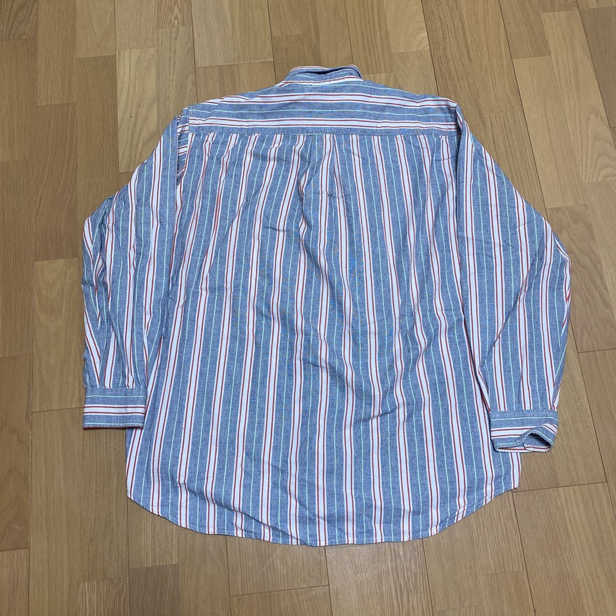 80s OLD STUSSY 初期 黒タグ 長袖 ストライプシャツ ビンテージ 