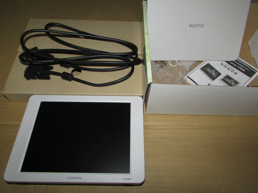 食器【レトロ】２枚 CENTURY plusoneVGA LCD-8000V/W 中古品