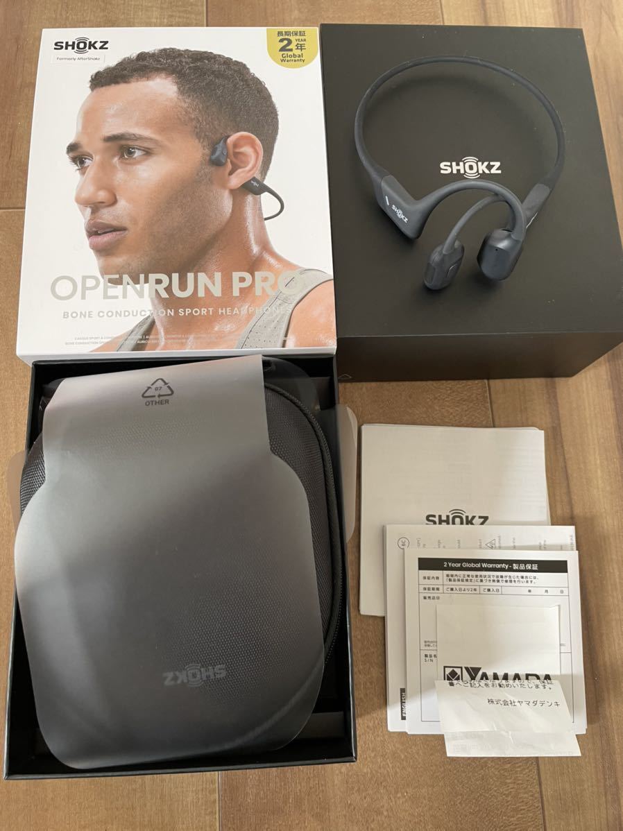 保証書あり！骨伝導イヤホン ショックス SHOKZ OPENRUN PRO OpenRun