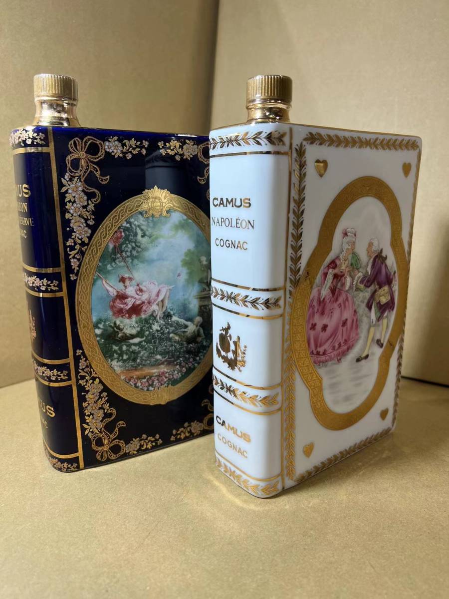 未開栓　カミュ　ナポレオンブック　フランス革命 天使の戯れ2本セット 古酒【未開栓】CAMUS/カミュ ナポレオン ブック 紳士と淑女 天使の戯れ
