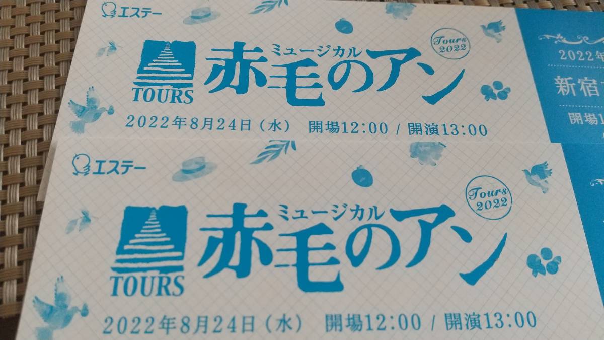 ミュージカル 赤毛のアン 東京 8月24日 13時開演 新宿文化センター 2