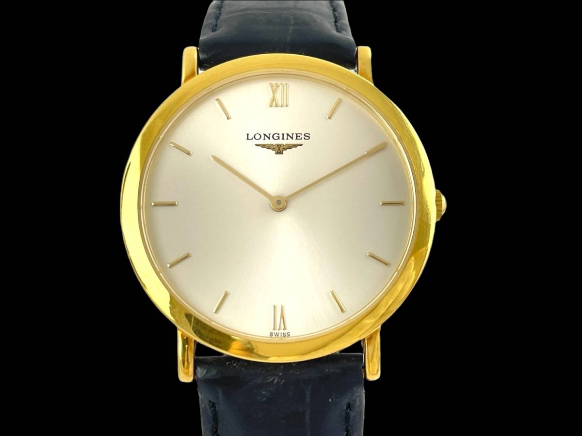 M2☆希少/箱・Gカード付☆ LONGINES/ロンジン グランドクラシック 金  