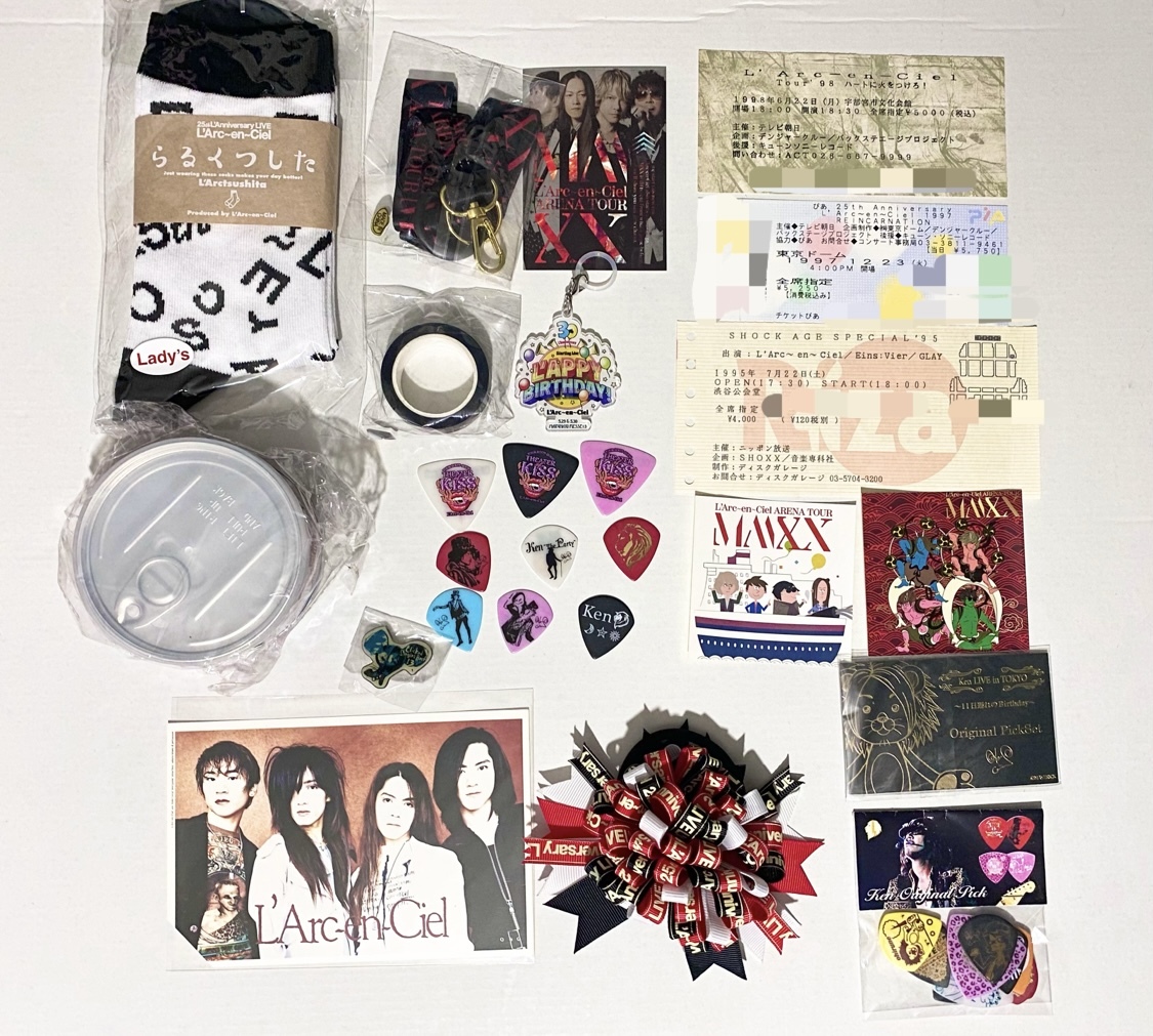 1円出品 L'Arc-en-Ciel グッズセット ラルクアンシエル larc hyde 初期