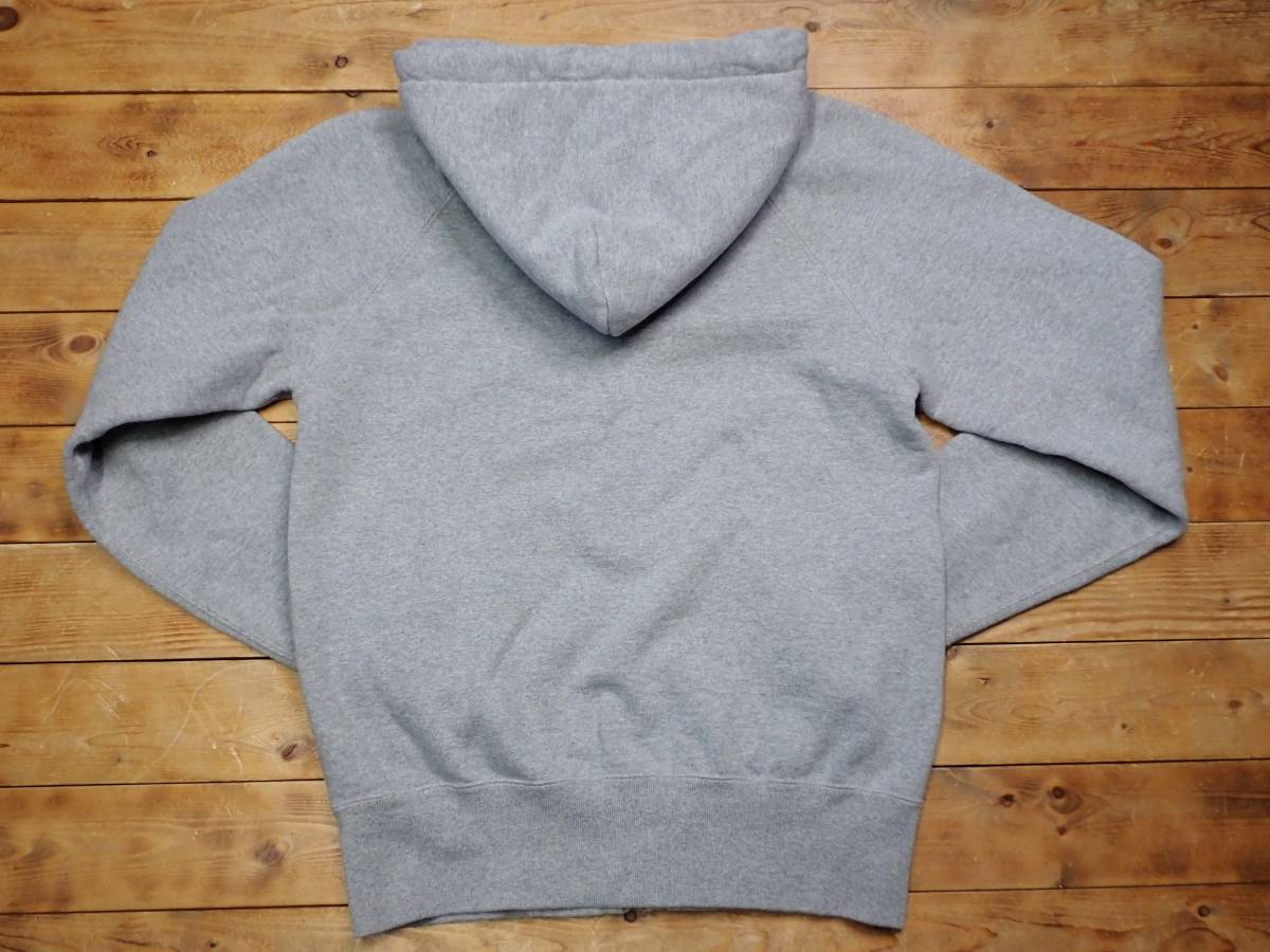 Joe McCoy's ジョーマッコイ LS Raglan Full-Zip Sweat Hoodie Heather Gray 長袖ラグランフルジップパーカー杢灰 size M