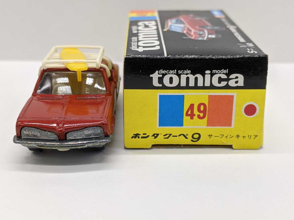 TOMY トミー 黒箱 ホンダ クーペ9 サーフィンキャリア 赤 tomica