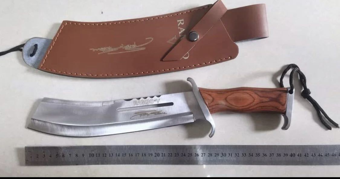 RAMBO LAST BLOOD RAMBO5ランボー5 サバイバルナイフ 極厚シルバー  