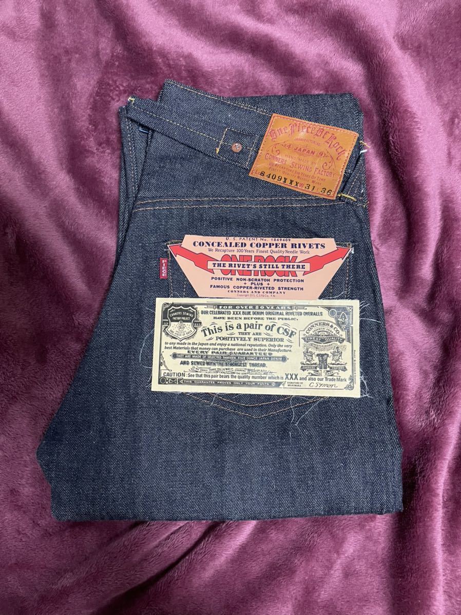 【新品未使用・超希少】 ワンピースオブロック S409XXX M-40 W31 ヴィンテージ vintage デッドストック Levi''s 赤耳 501xx バックルバック