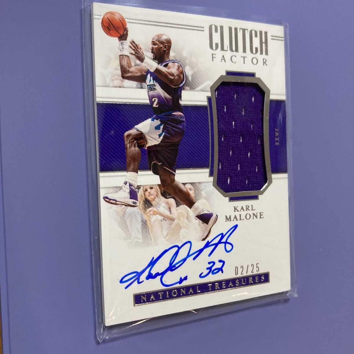 Karl Malone 直筆サイン入りバスケットボールSET