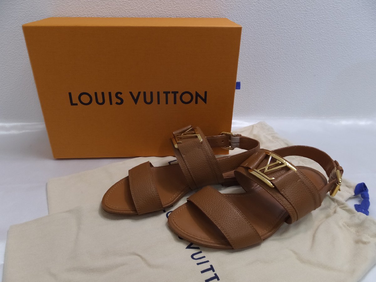 美品ルイヴィトンLOUIS VUITTON ホライズンライン サンダル LV ルイ