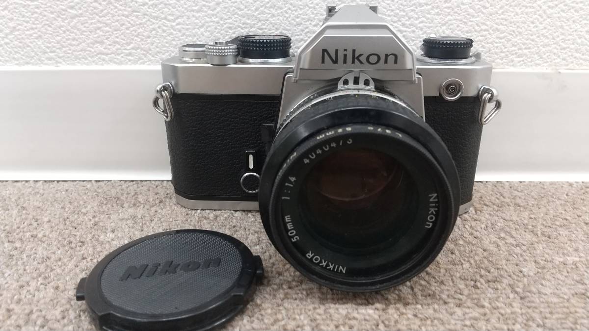 骨董品　まとめ売り 2576 Nikon ニコン FM + Nikkor 50mm 1:1.4 一眼レフ フィルムカメラ