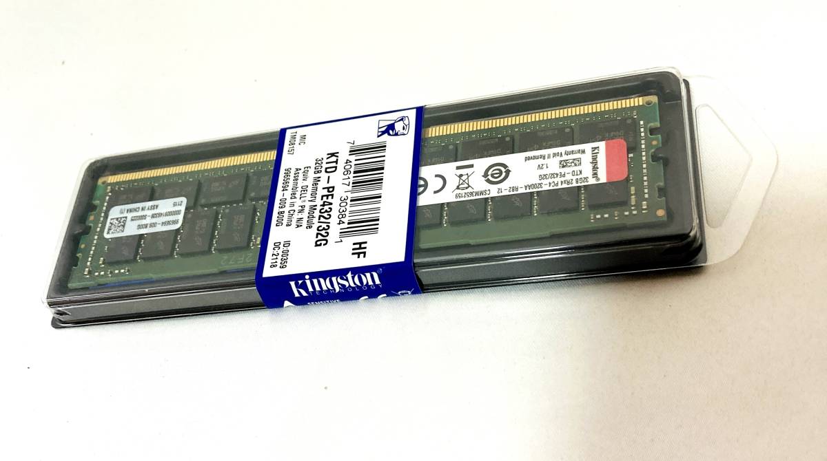  キングストン KTD-PE432/32G 32GB DDR4 3200MHz ECC CL22 2Rx4 1.2V Registered DIMM 288-pin PC4-25600 JAN:740617303841(メモリ)｜売買されたオークション情報、yahooの商品情報をアーカイブ公開 - オークファン その他