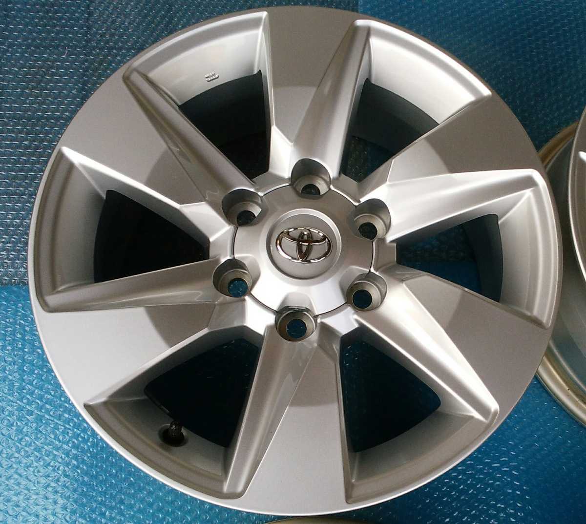 納車前外し トヨタ 150系 後期 プラド 純正 17インチ アルミホイール 4