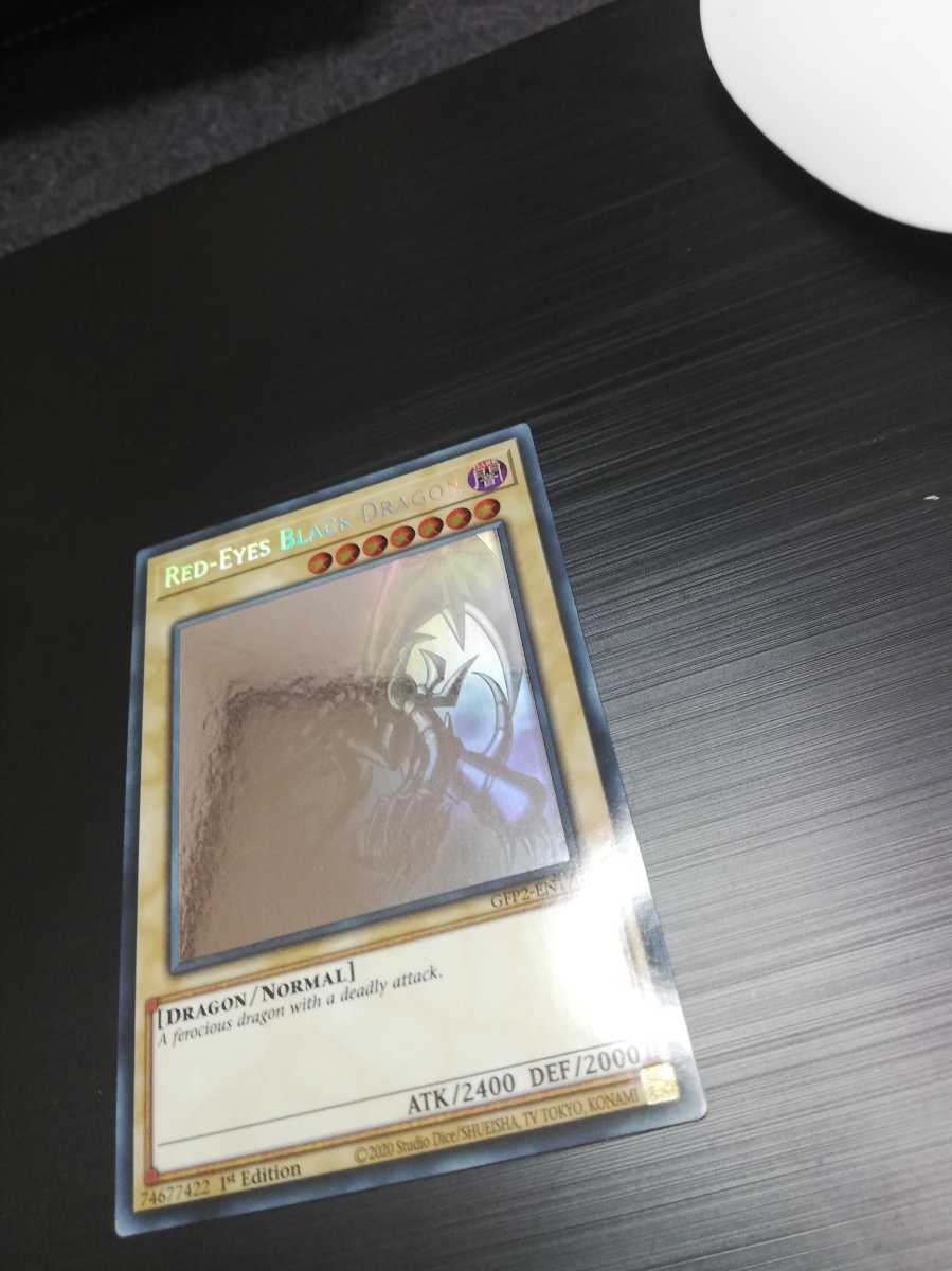 遊戯王 真紅眼の黒竜 レッドアイズ EU版 英語 ゴーストレア ホロ 英語版