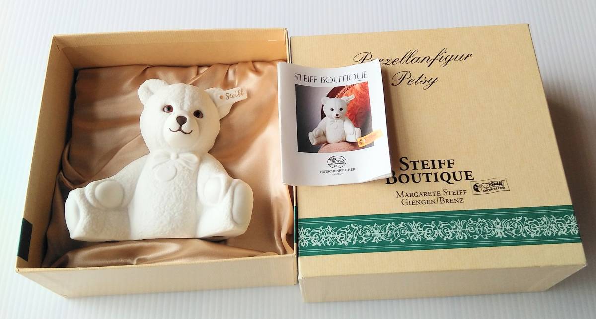 シュタイフ テディベア 磁器製 置物 限定品 箱入り シュタイフ steiff 