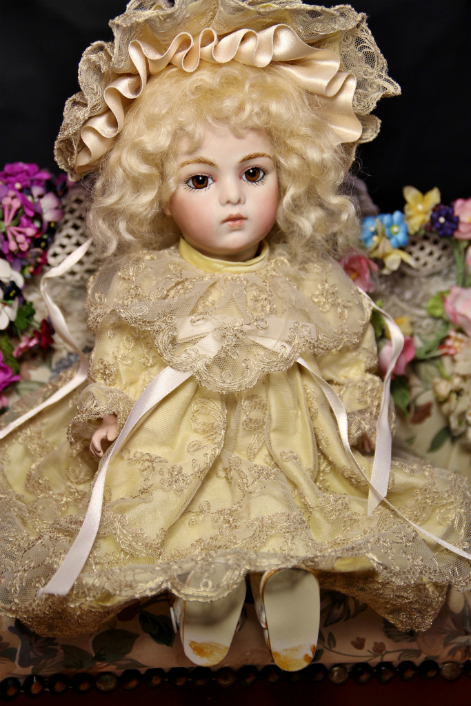 黄金色の天使 ブリュ・ジュン 30㎝ アンティークリプロ 作家様1点もの 