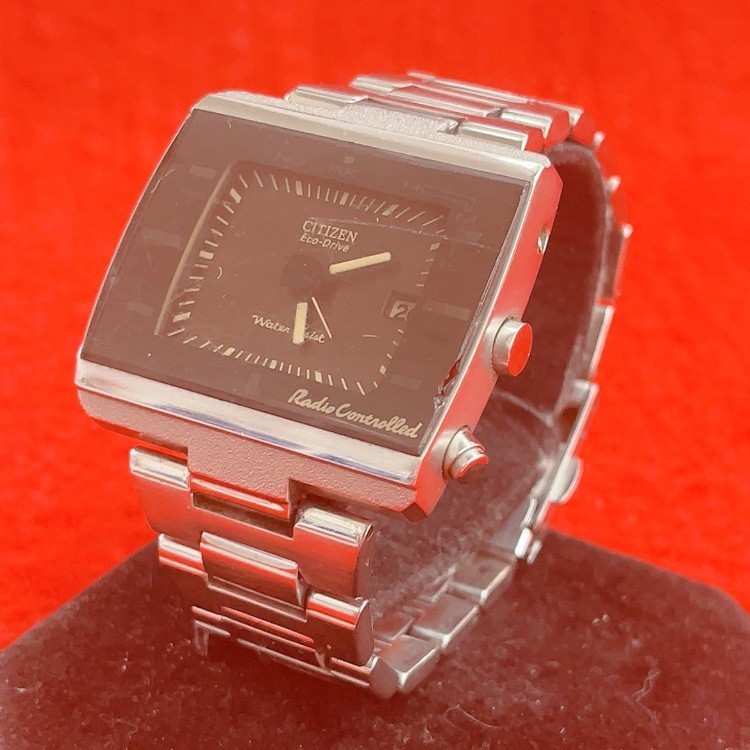yo3658/CITIZEN シチズン 腕時計 H416 S035236 電波ソーラー スクエア 