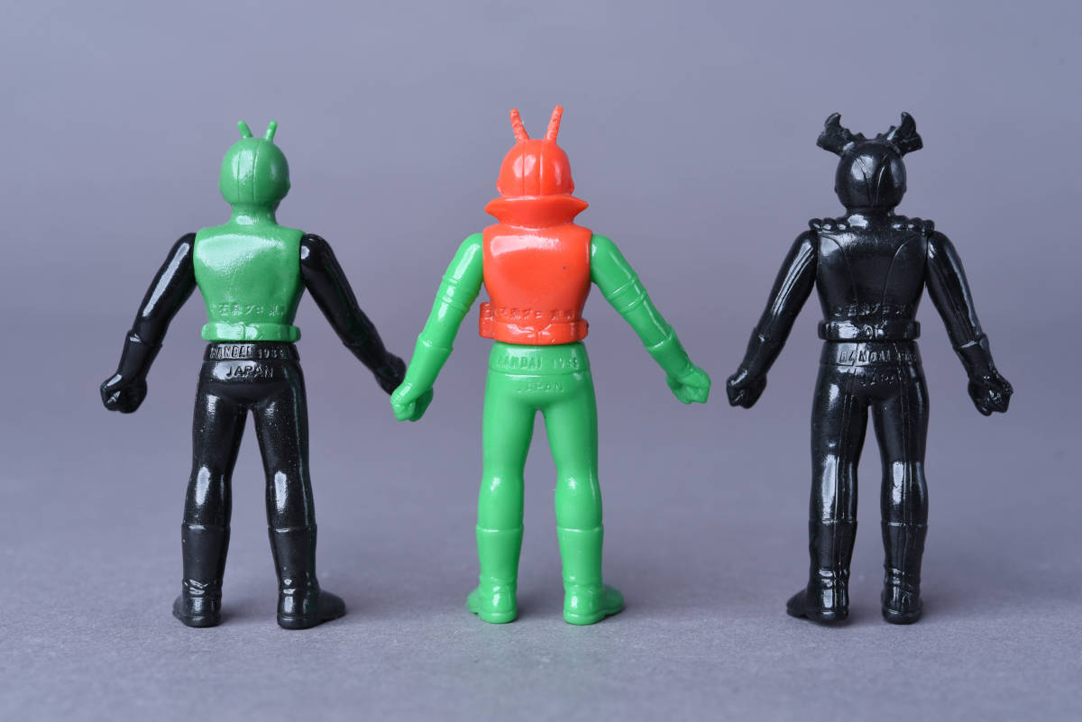 仮面ライダー ソフビ人形 12体 1987～1989年製 昭和レトロ バンダイ