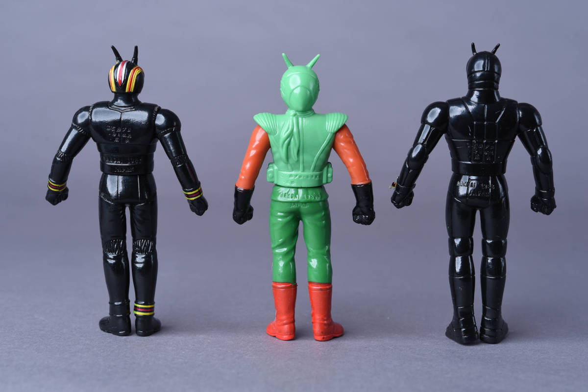 仮面ライダー ソフビ人形 12体 1987～1989年製 昭和レトロ バンダイ