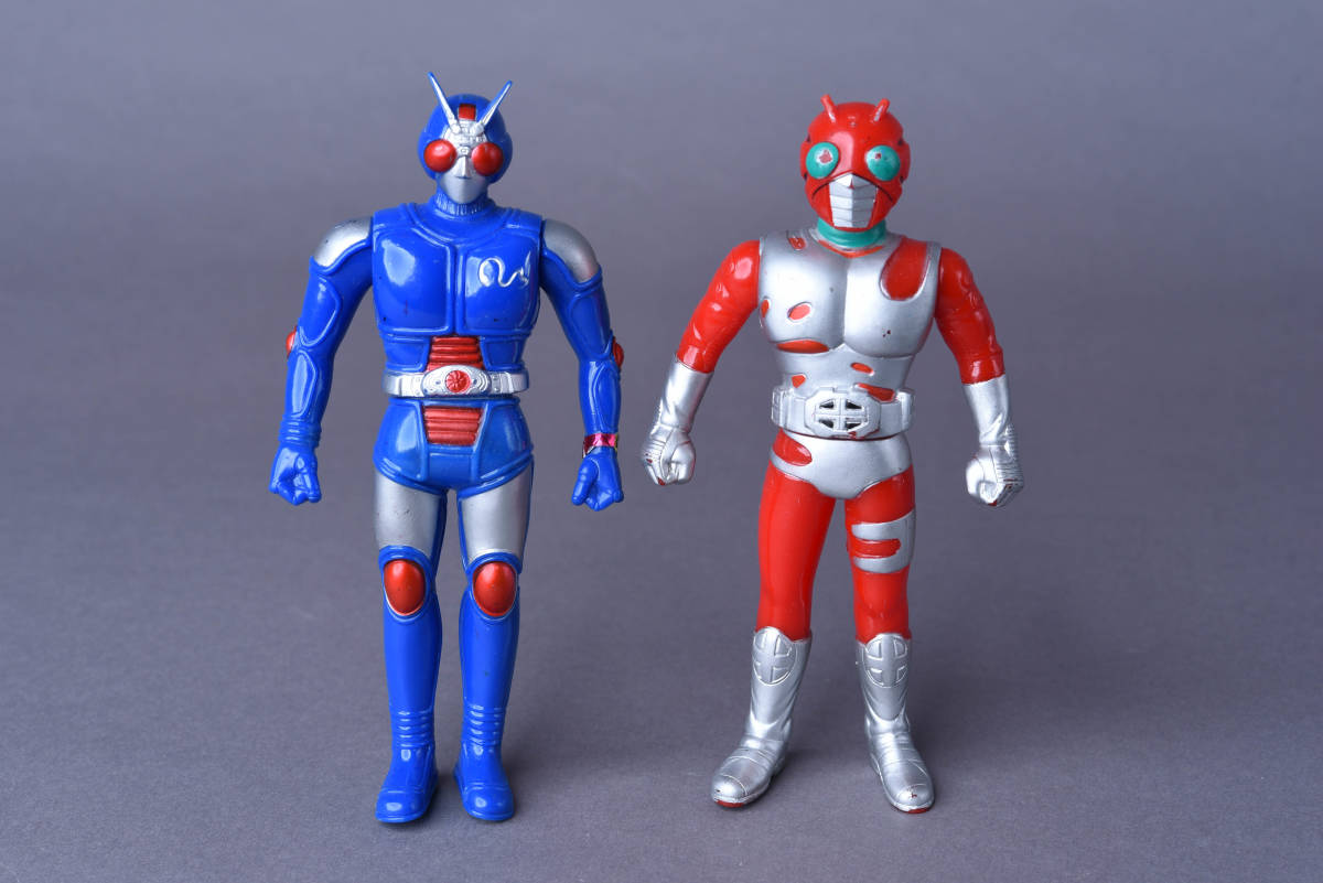 仮面ライダー ソフビ人形 12体 1987～1989年製 昭和レトロ バンダイ