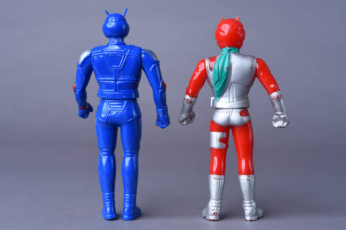 仮面ライダー ソフビ人形 12体 1987～1989年製 昭和レトロ バンダイ