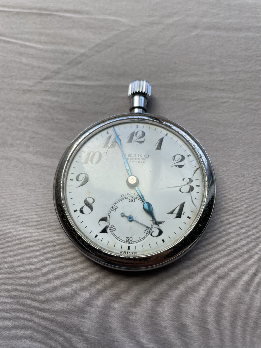 2025，爆買い 鉄道時計 19セイコー 国鉄 昭和40 ジャンク品② 懐中時計