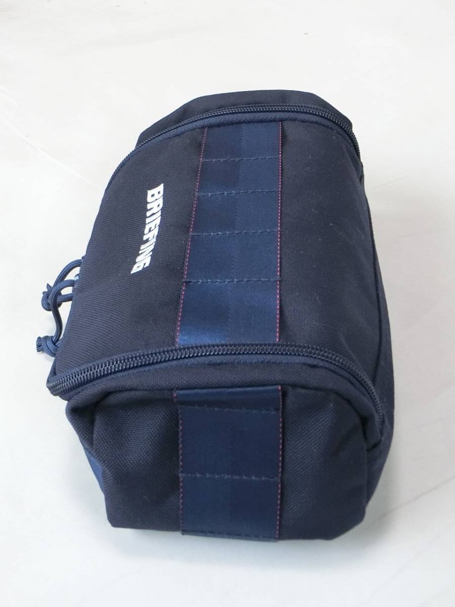 ☆BRIEFING BOX POUCH GOLF ブリーフィング ネイビーのボックスポーチ