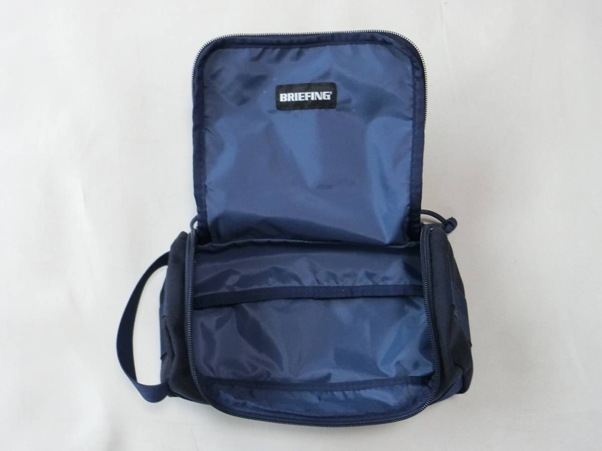 ☆BRIEFING BOX POUCH GOLF ブリーフィング ネイビーのボックスポーチ