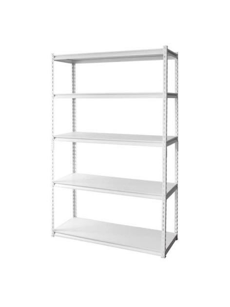 アイリスプラザ ラック スチールラック メタルラック 幅120cm 5段 STR-1200 ホワイト 幅約120×奥行約46×高さ約183㎝