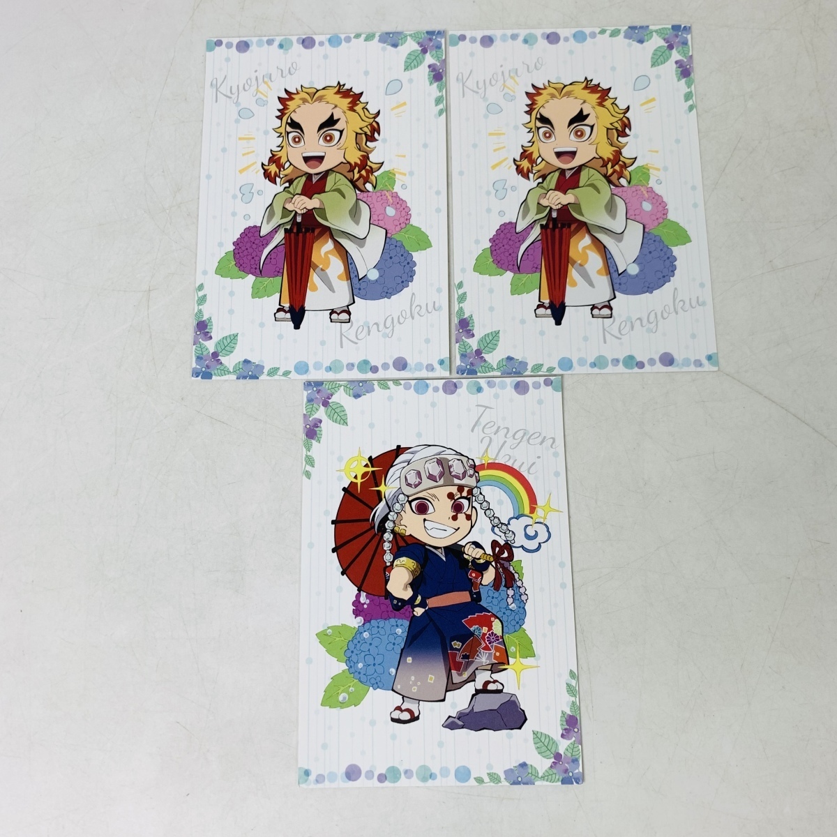 中古品 鬼滅の刃 梅雨描き下ろし ufotable cafe ポストカード ランダム 