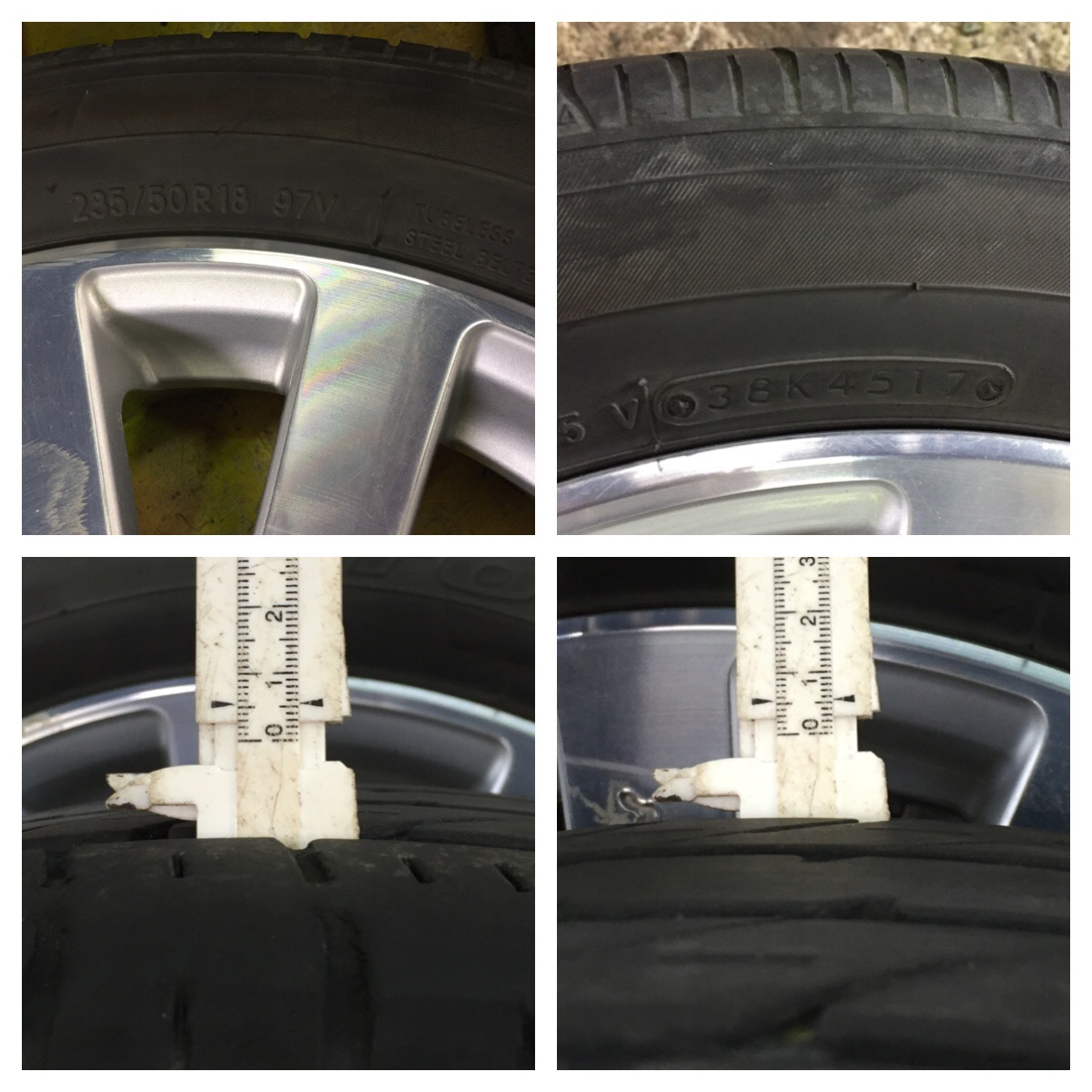 ⑩ TOYO TRANPATH R30 235/50R18 7分目 VENERDi COSMIC PCD 139.7mm 