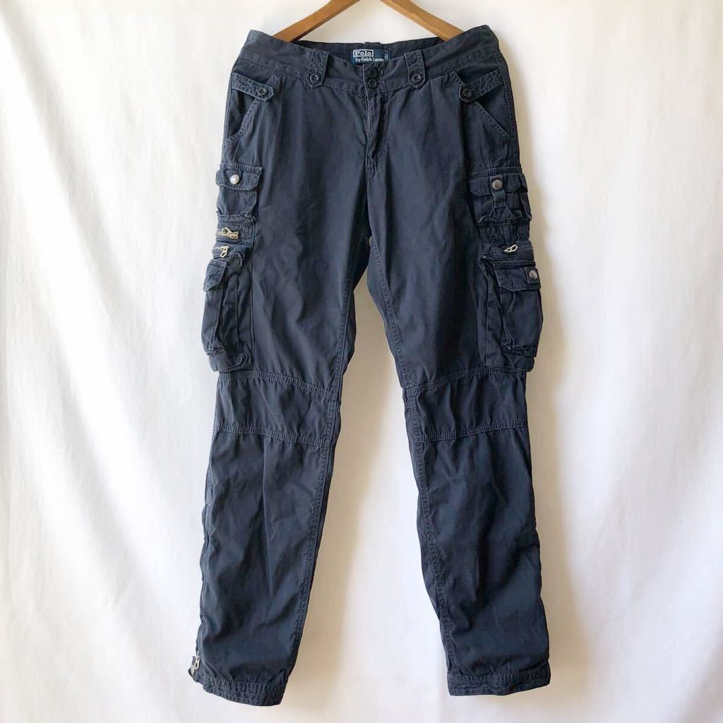 90s Polo by Ralph Lauren フライトパンツ 32 × 32 ネイビー ビンテージ 90年代 ポロ ラルフローレン ミリタリーパンツ 紺 ヴィンテージ