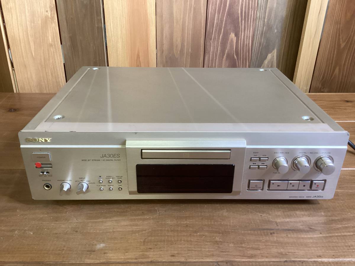 SONY MDデッキ MDS-JA30ES ソニー - 希少SONYソニー | ジャンク品 通電
