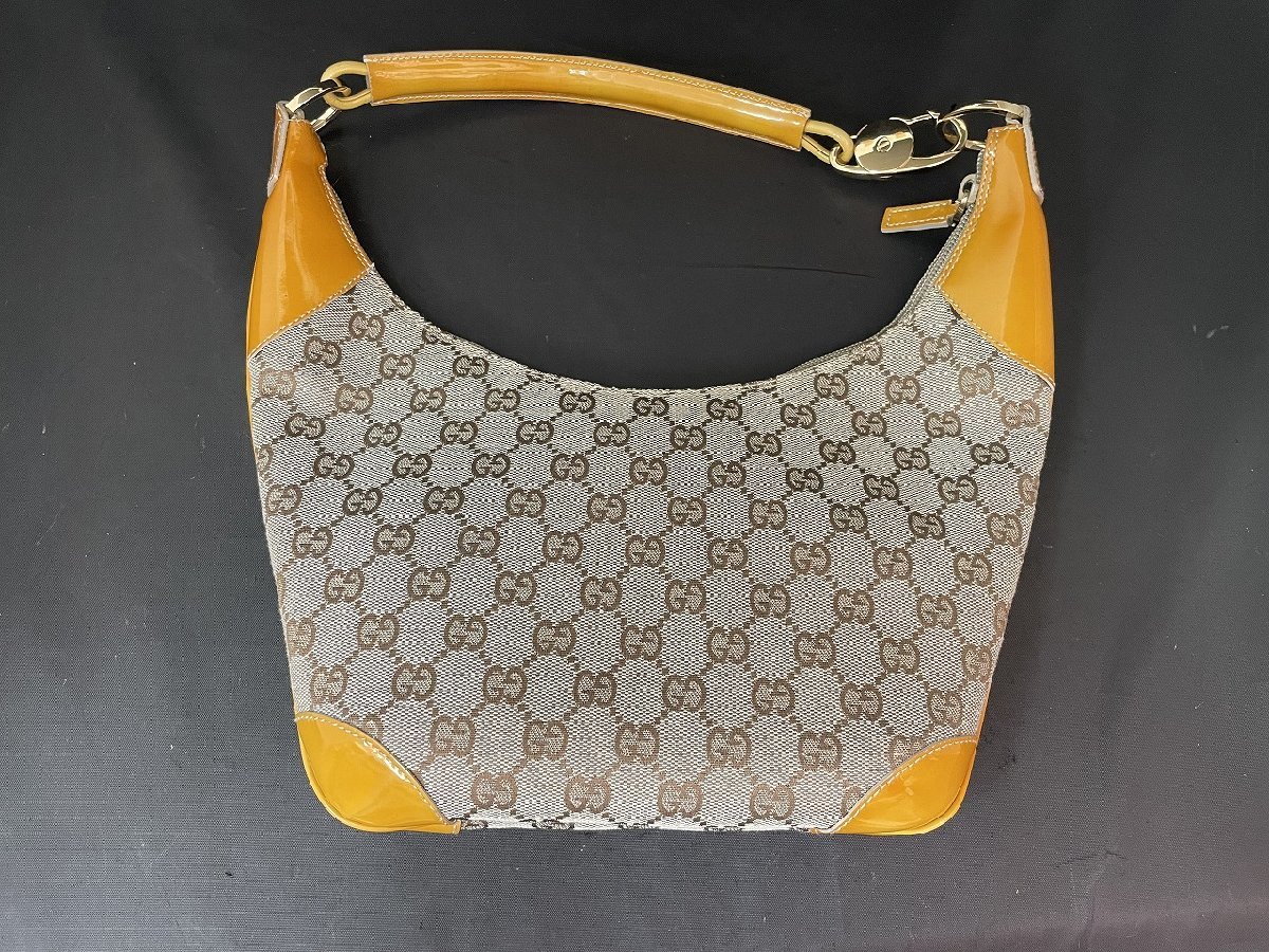 〓 超人気【GUCCI グッチ GGキャンバス ハンドバッグ ショルダー 001