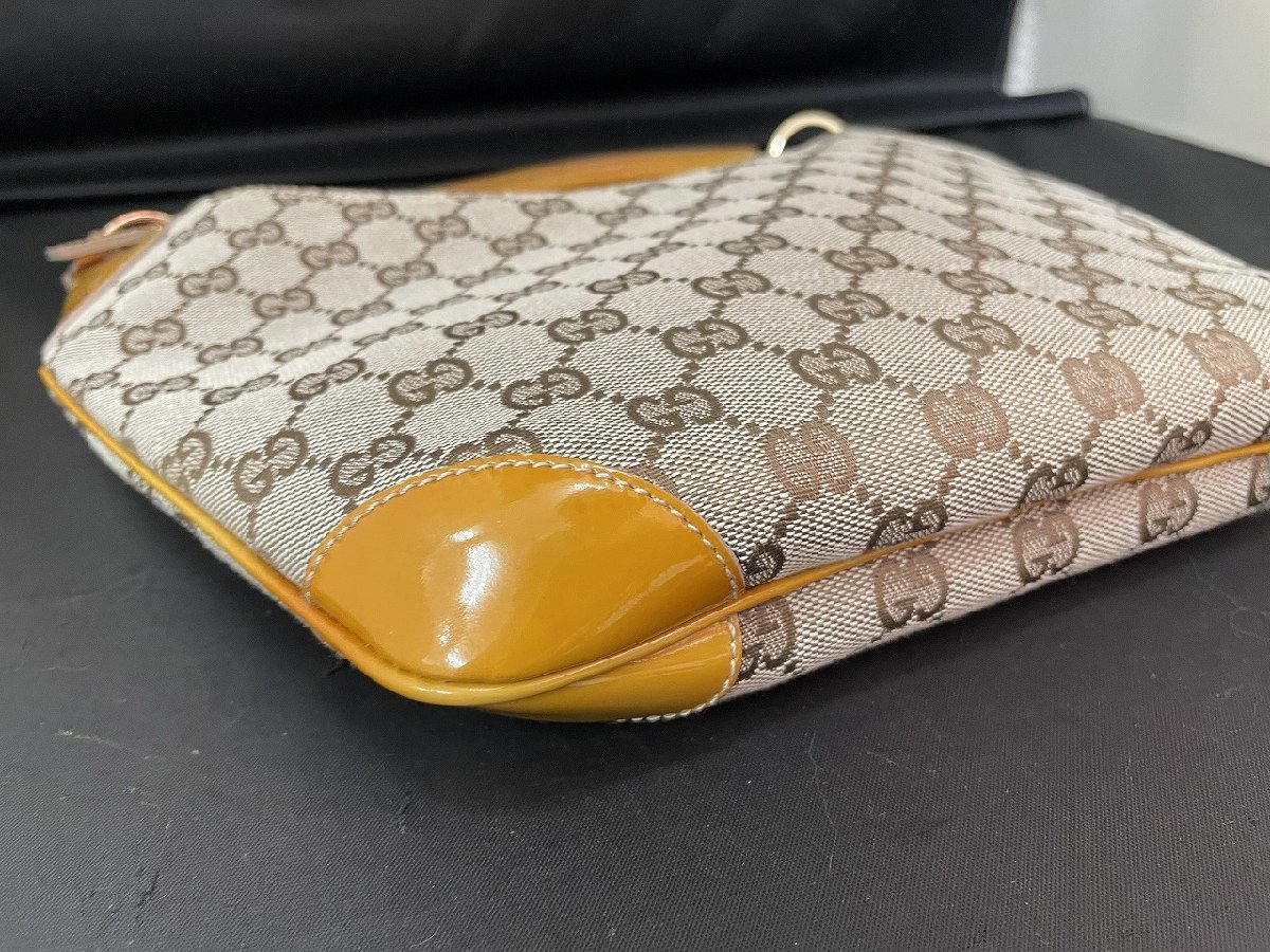 GUCCI GGキャンバス ハンドバッグ イエロー 〓 超人気【GUCCI グッチ GGキャンバス ハンドバッグ ショルダー 001