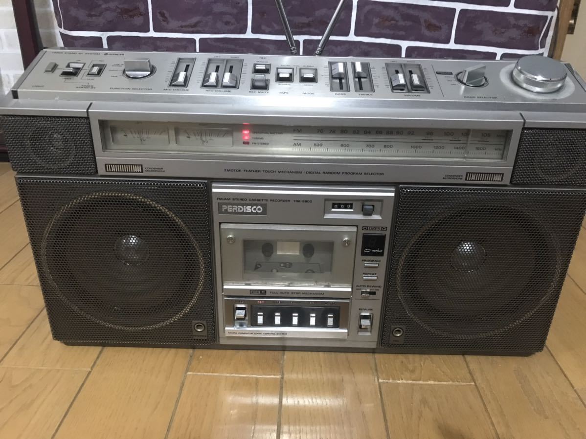 HITACHI 日立 PARDISCO パディスコ TRK-8800 昭和レトロ 貴重ラジカセ