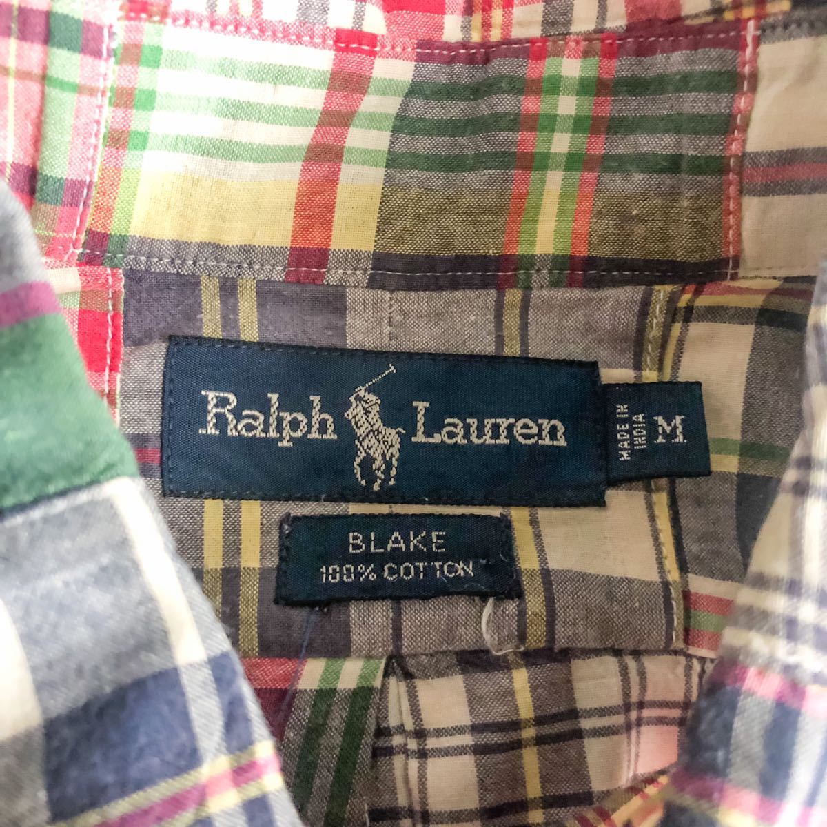 ヴィンテージ 90s Ralph Lauren ラルフローレン BLAKE インド綿 