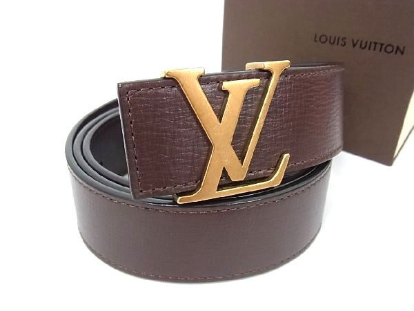HOT，100%新品 1円 LOUIS VUITTON ルイヴィトン M6902T サンチュール 100/40 ロゴバックル ベルト メンズ カフェ ダークブラウン系 AB7478クN(その他)｜売買されたオークション情報、yahooの商品情報をアーカイブ公開 その他
