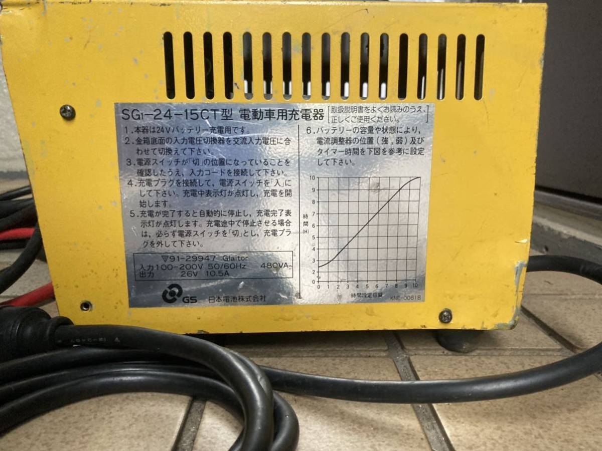 GSユアサ SG1-24-15CT バッテリー充電器 12V BATTERY CHARGER 日本電池 