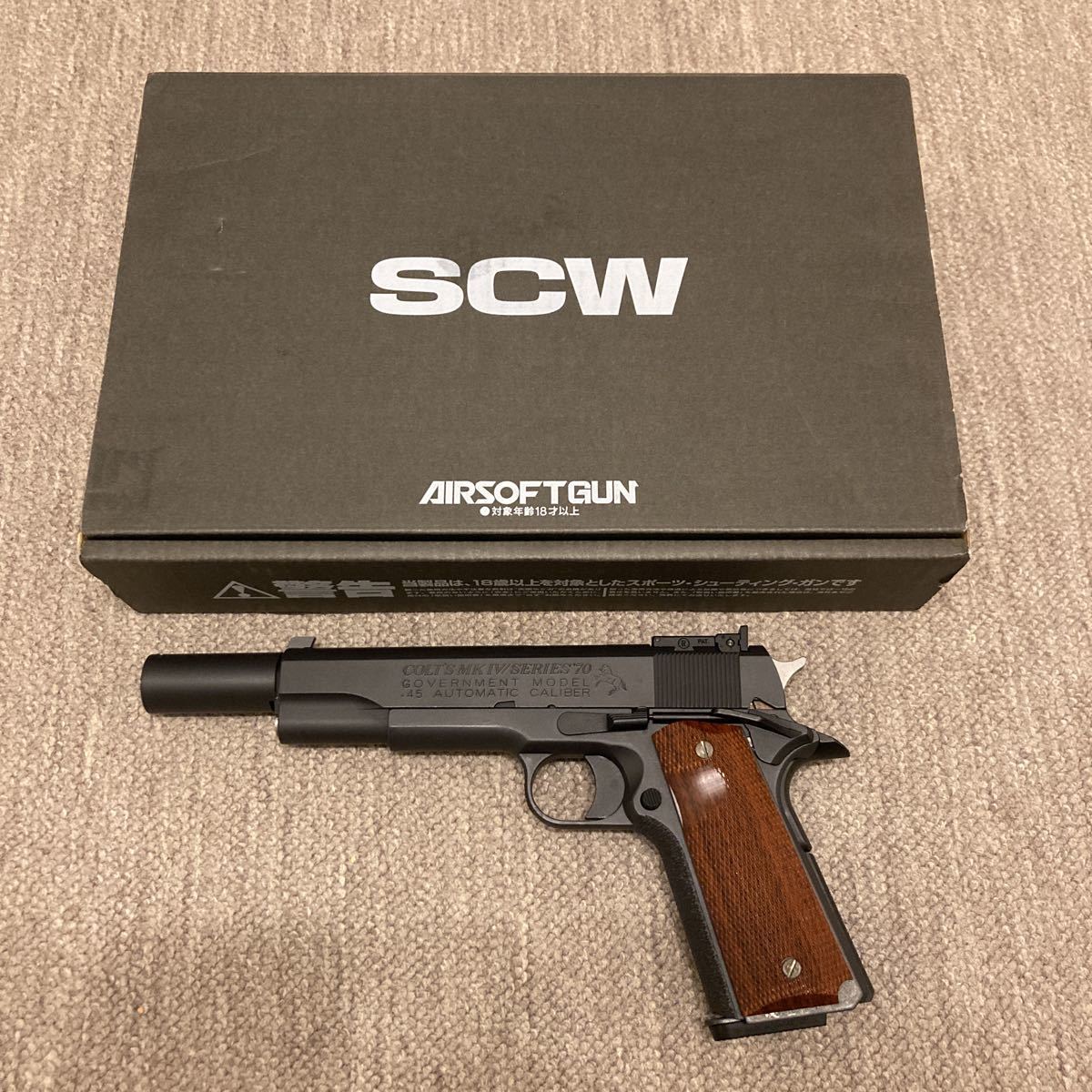 WA SCW ウエスタンアームズ カーボン トイガン ABSメッキフレーム部 WA
