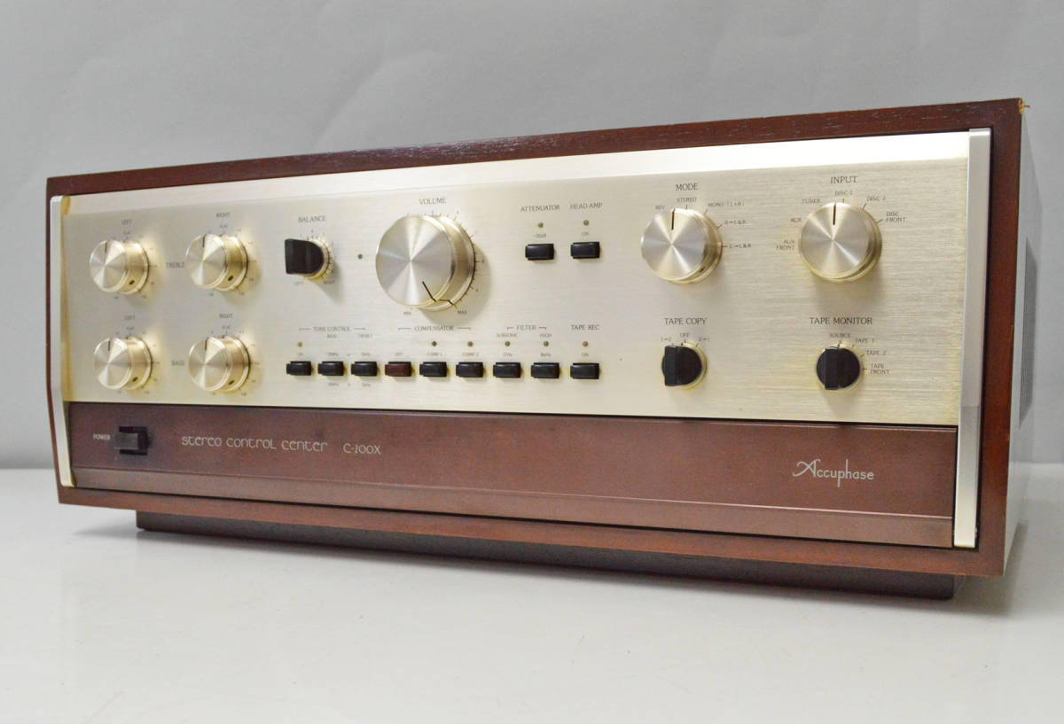 Accuphase C-200X コントロールアンプ☆ウッドケース、取説
